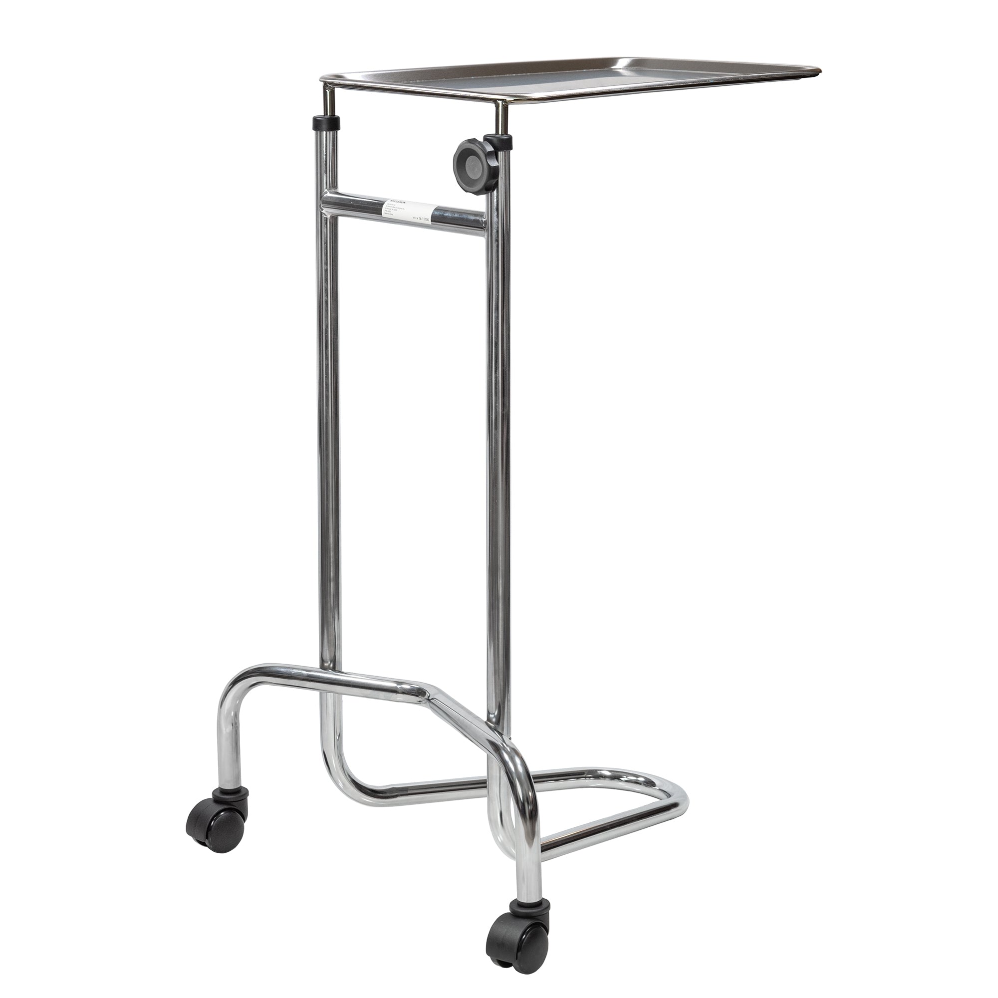 McKesson California-Style Mayo Instrument Stand-Mayo Instrument Stand McKesson Hand Operated Double Post California Style Small Tray