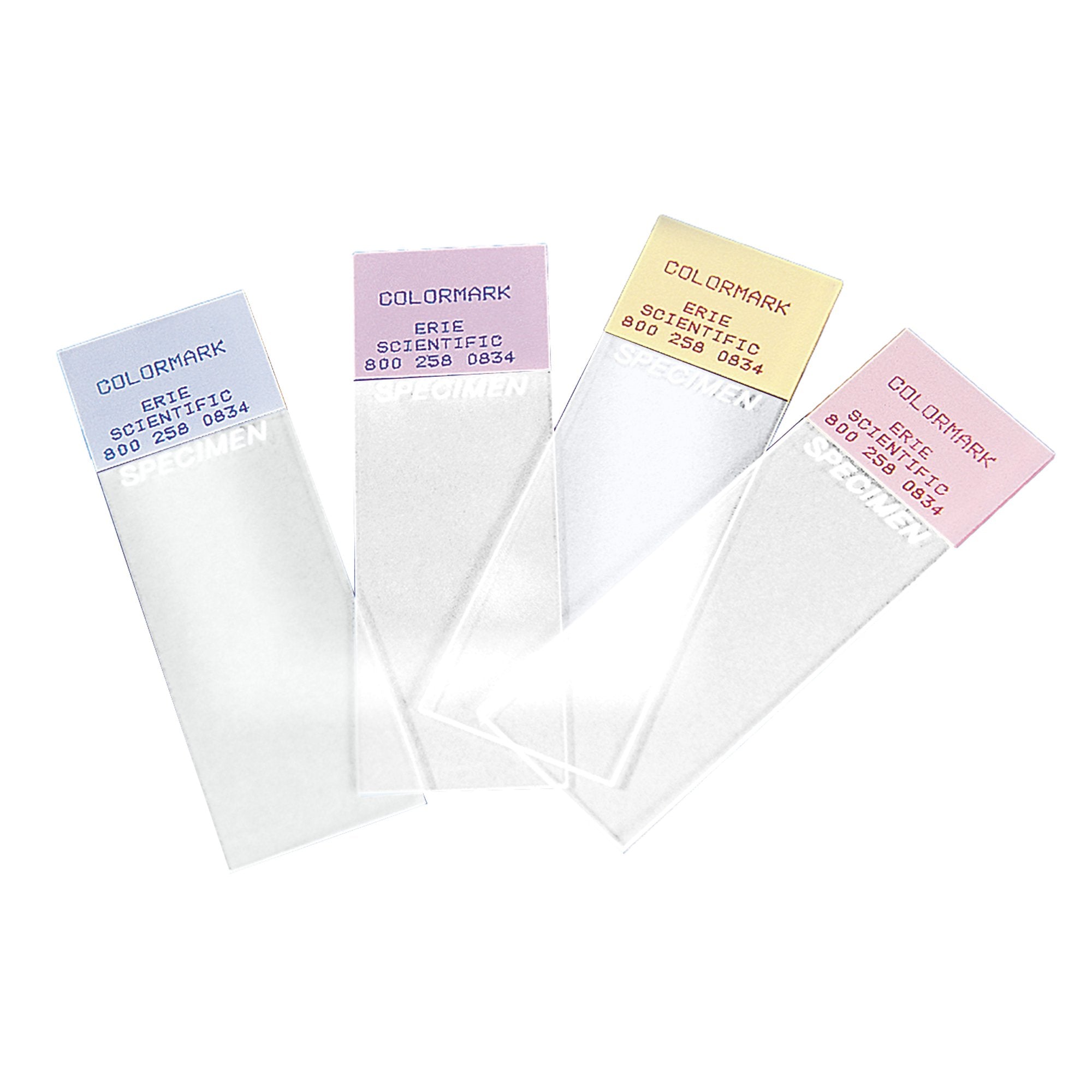 Epredia Colormark Microscope Slide, 25 x 75 x 1 Millimeter-Microscope Slide Colormark 25 X 75 X 1 mm White End