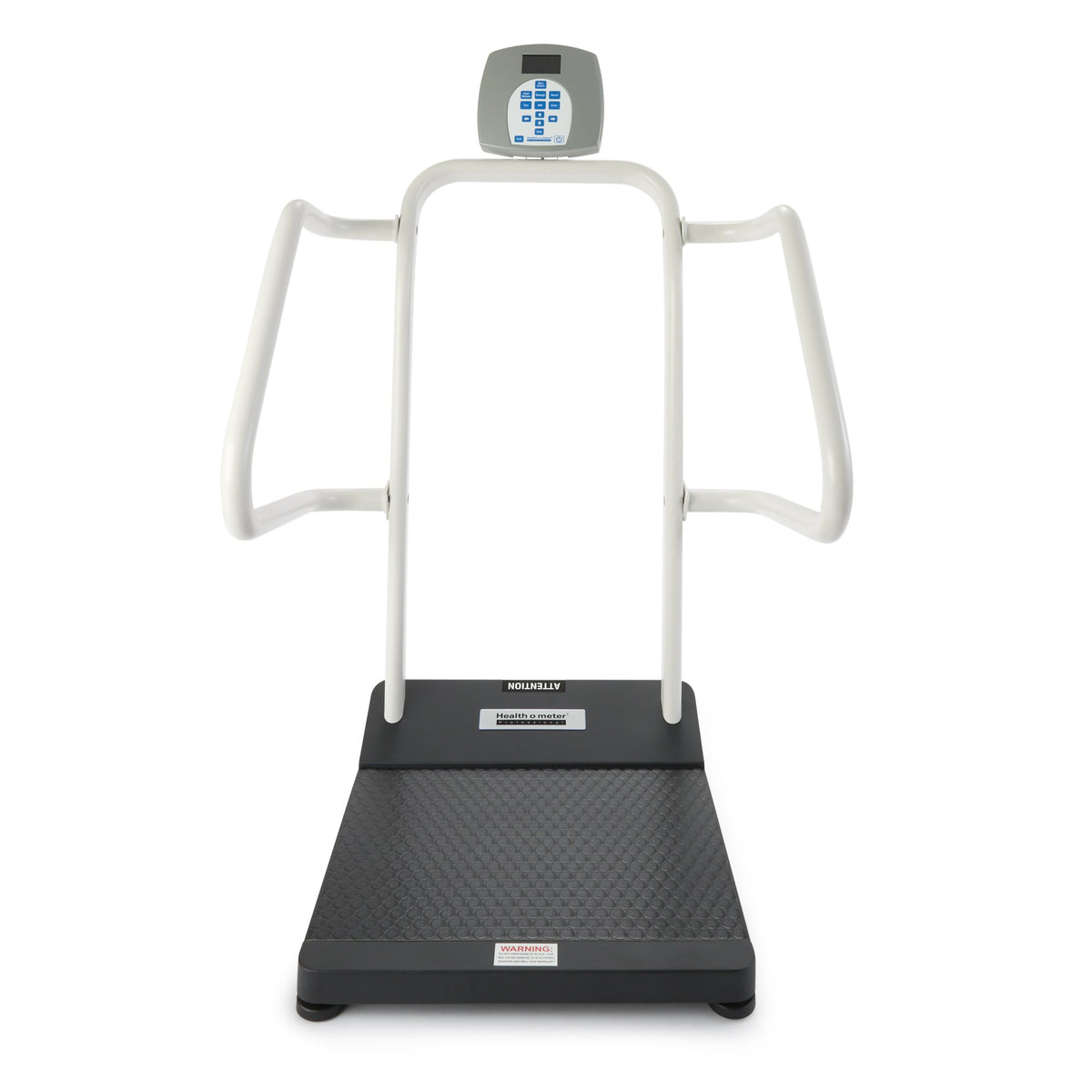 Health-o-meter Digital Platform Scale-Physician Scale Health O Meter LCD Display 1000 lbs. / 454 kg Capacity Black / White AC Adapter / Battery Operated
