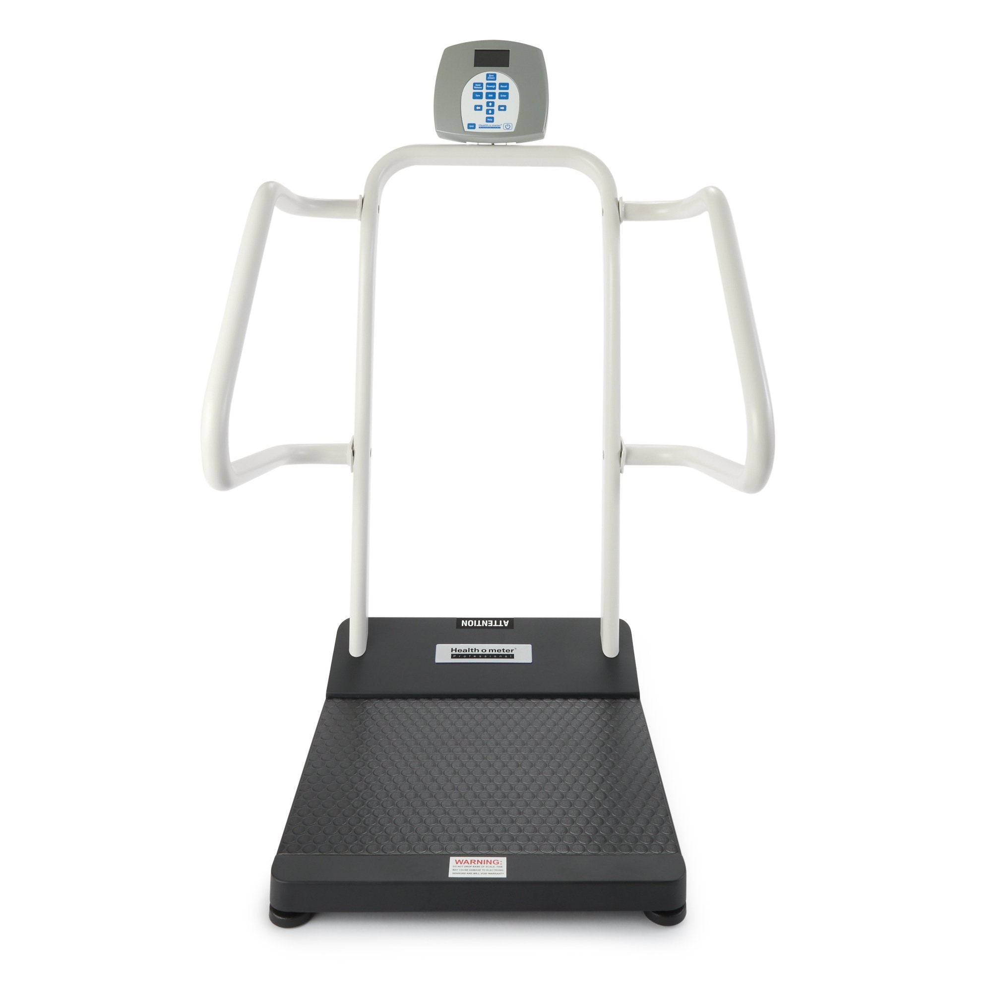 Health-o-meter Digital Platform Scale-Physician Scale Health O Meter LCD Display 1000 lbs. / 454 kg Capacity Black / White AC Adapter / Battery Operated