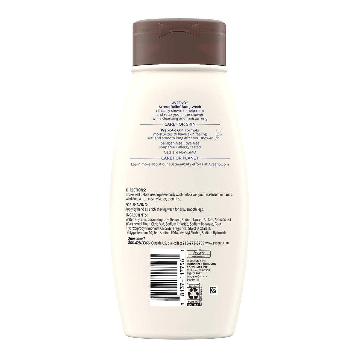 Aveeno® Stress Relief Body Wash Lavender, 18-ounce Bottle - Personal Hygiene>Skin Care>Soaps - J & J Sales