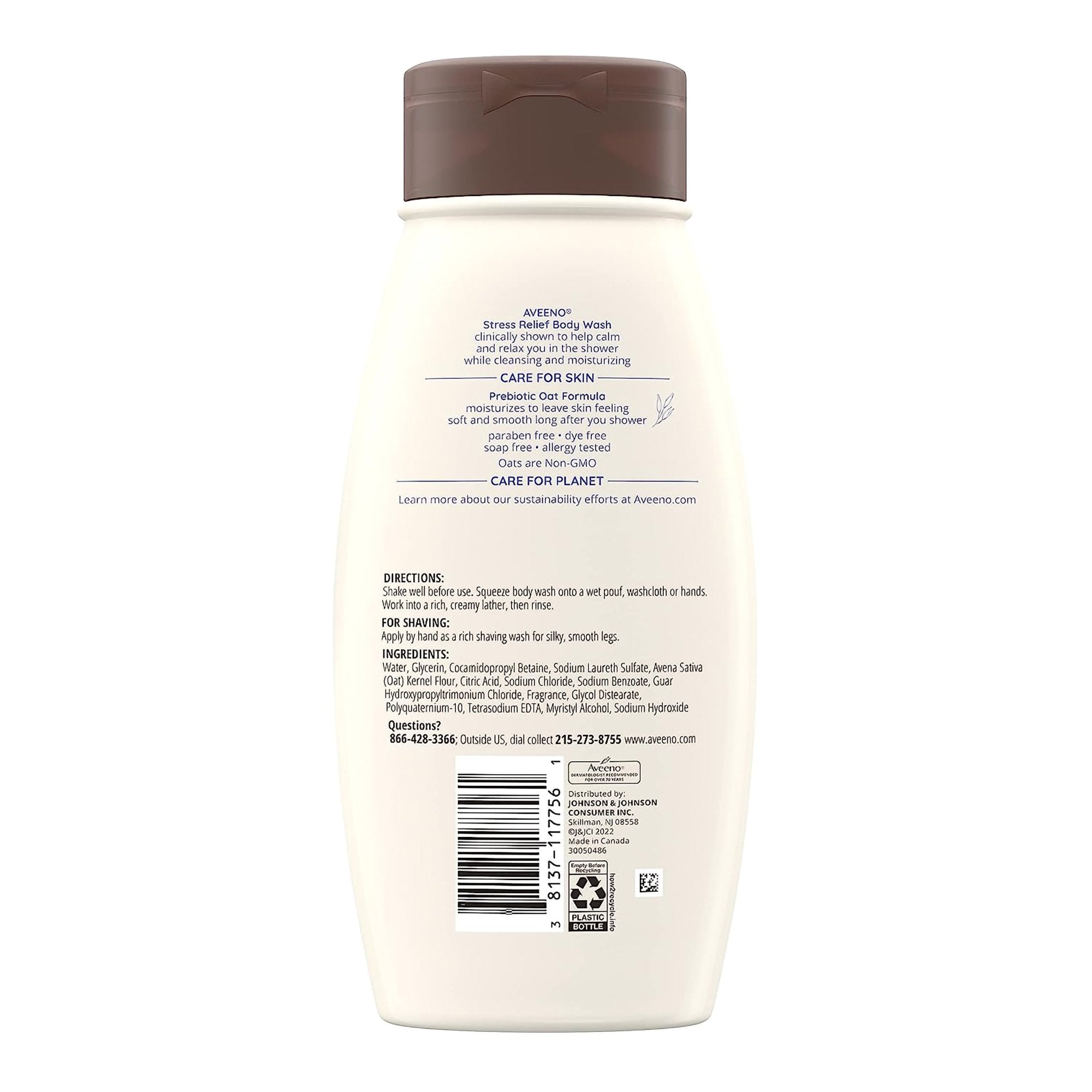 Aveeno® Stress Relief Body Wash Lavender, 18-ounce Bottle - Personal Hygiene>Skin Care>Soaps - J & J Sales