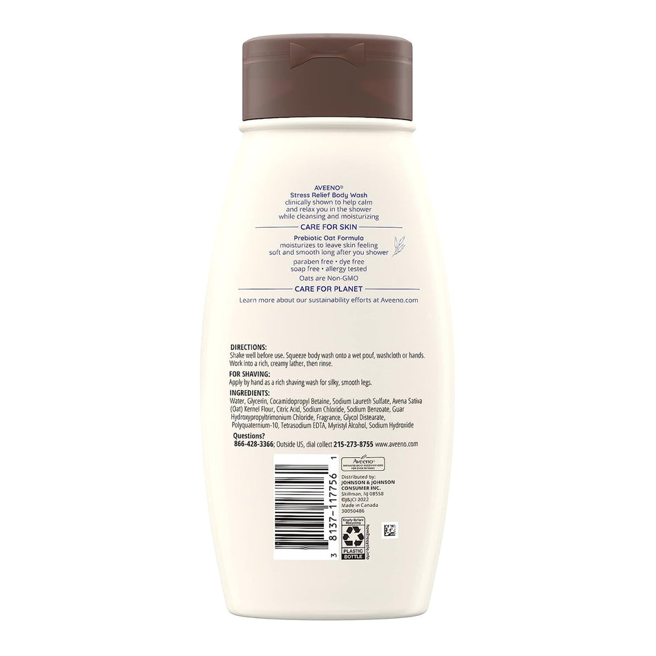 Aveeno® Stress Relief Body Wash Lavender, 18-ounce Bottle - Personal Hygiene>Skin Care>Soaps - J & J Sales