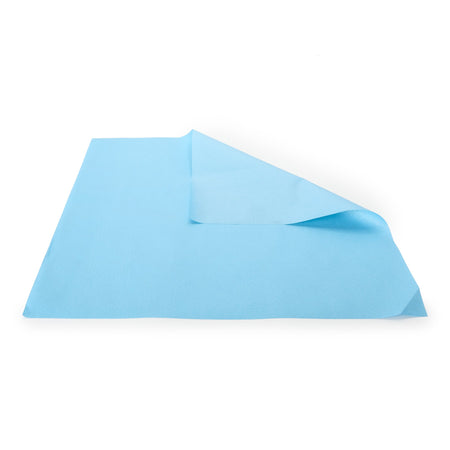 McKesson Single Layer Sterilization Wrap, 24 x 24 Inch-McKesson Sterilization Wrap Blue 24 X 24 Inch Single Layer Cellulose Steam / EO Gas