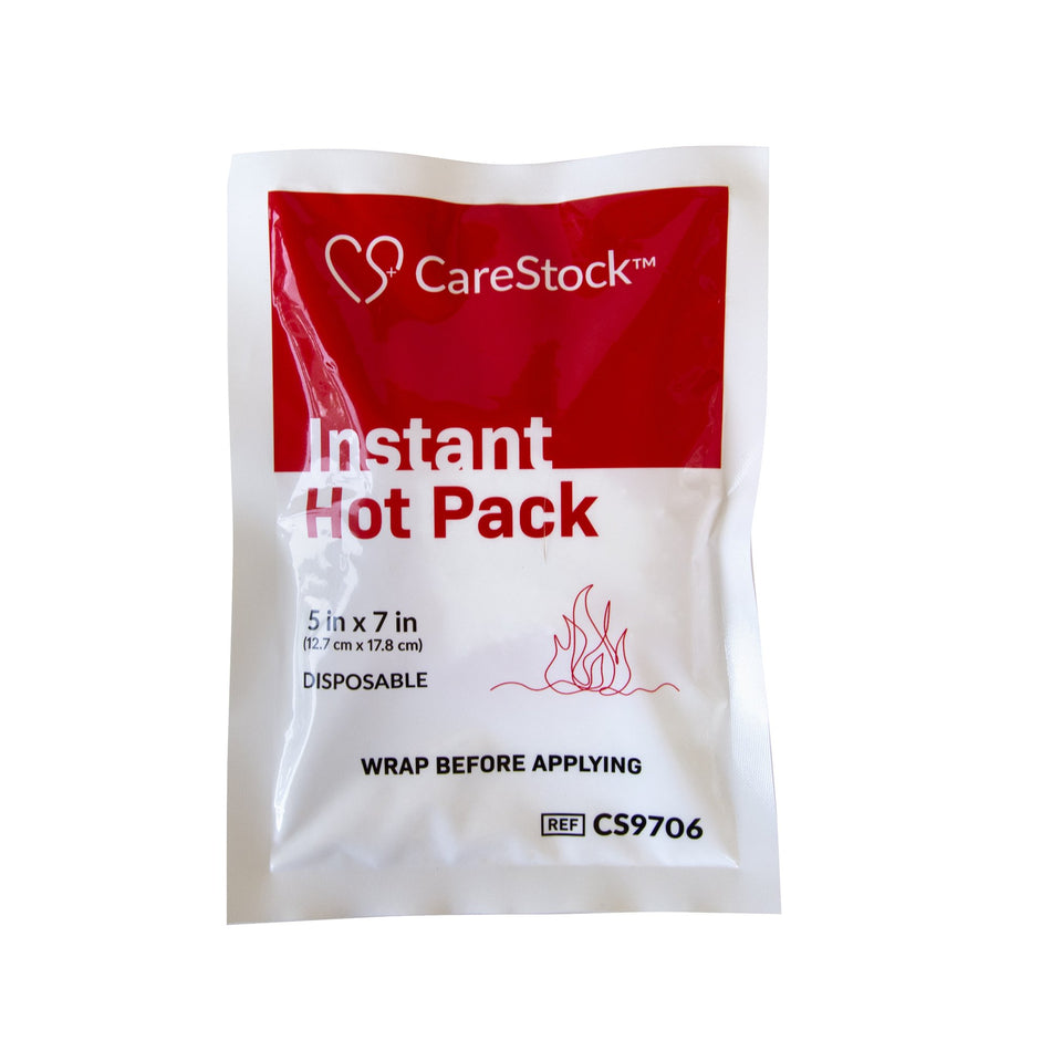 CareStock� Instant Hot Pack, 5 x 7 Inch-Instant Hot Pack CareStock General Purpose Small Plastic Cover Disposable