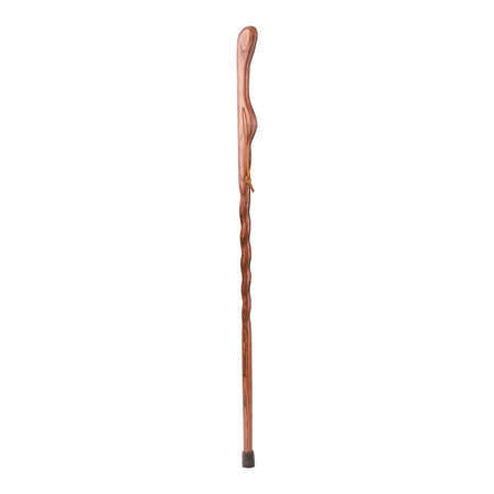 Brazos Twisted Oak Hitchhiker Handcrafted Walking Stick, 55-Inch, Red-Walking Stick Brazos Twisted HitchHiker Wood 55 Inch Height Red Oak
