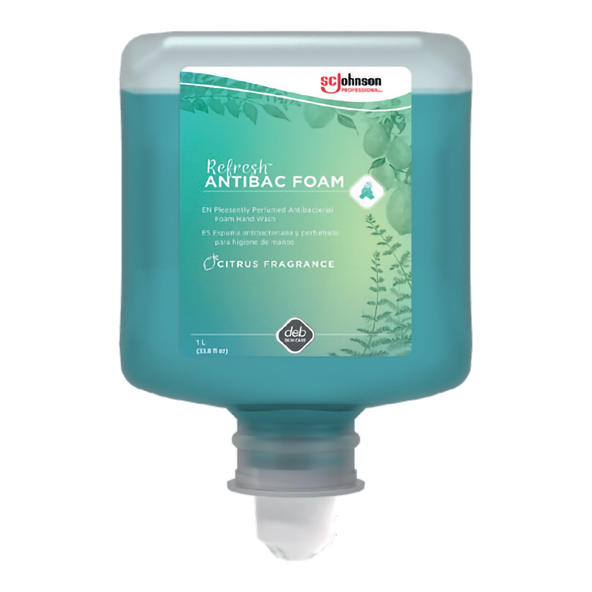 AntiBac Wash Antibacterial Soap-"Antibacterial Soap Refresh AntiBac Foam Foaming 1,000 mL Dispenser Refill Bottle Citrus Scent"