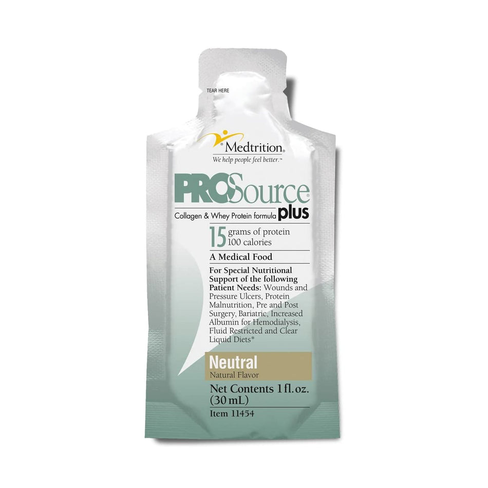 ProSource� Plus Concentrate Collagen and Whey Protein Formula-Oral Supplement ProSource� Plus Neutral Flavor Liquid 1 oz. Pouch