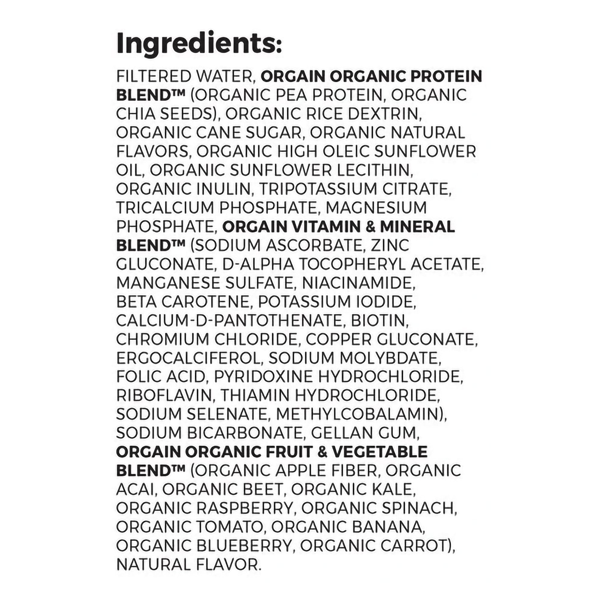 Orgain Organic Nutrition Vegan Vanilla Nutritional Shake, 11-ounce carton-Oral Supplement Organic Nutrition Vegan Vanilla Bean Flavor Liquid 11 oz. Carton