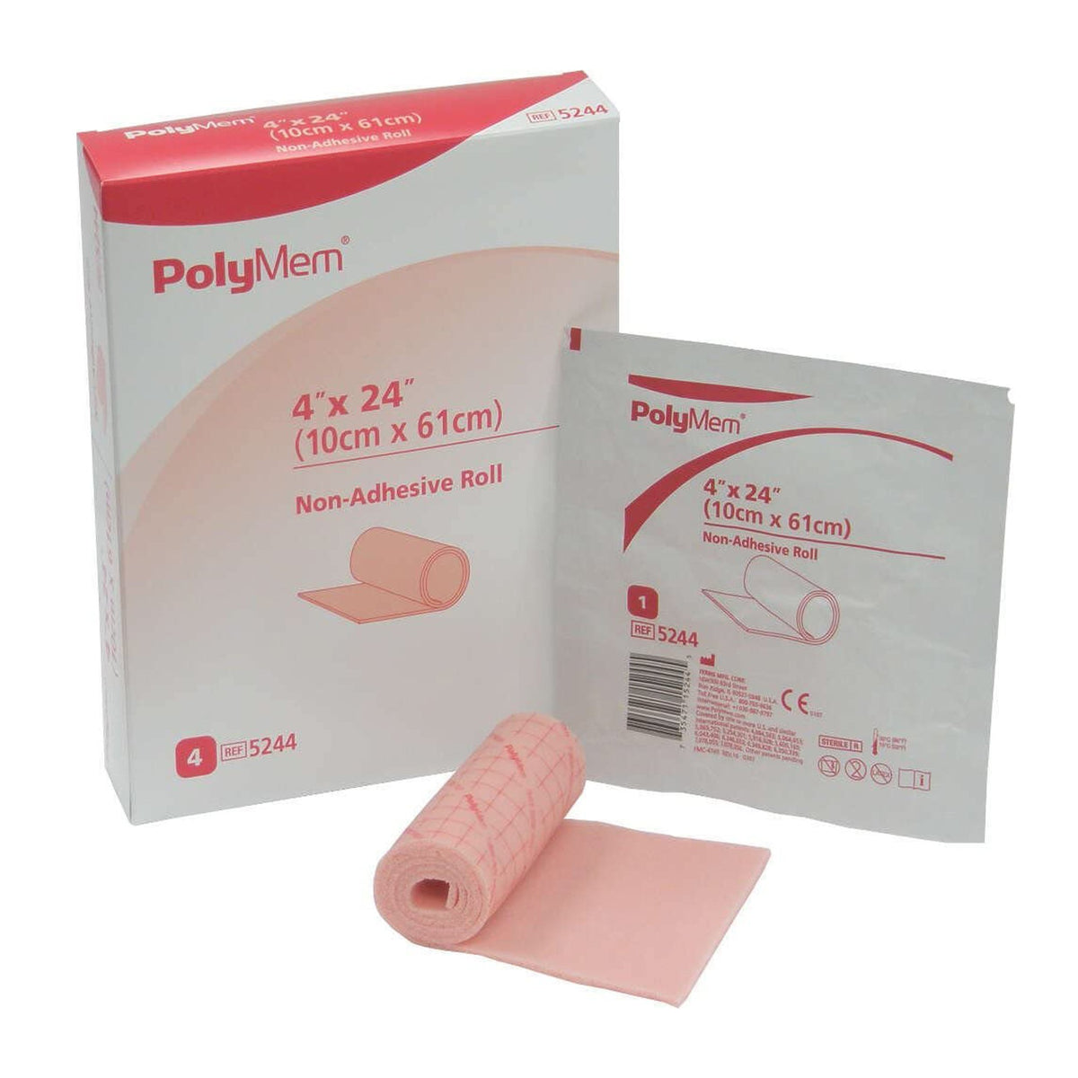 PolyMem® Nonadhesive without Border Foam Dressing, 4 x 24 Inch - Wound Care>Advanced Wound Care>Foam Dressings - Ferris Ma...