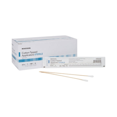 McKesson Sterile Swabsticks, Cotton Tip, 6 Inch Wood Shaft - Wound Care>General Wound Care>Applicators>Applicators and Swa...