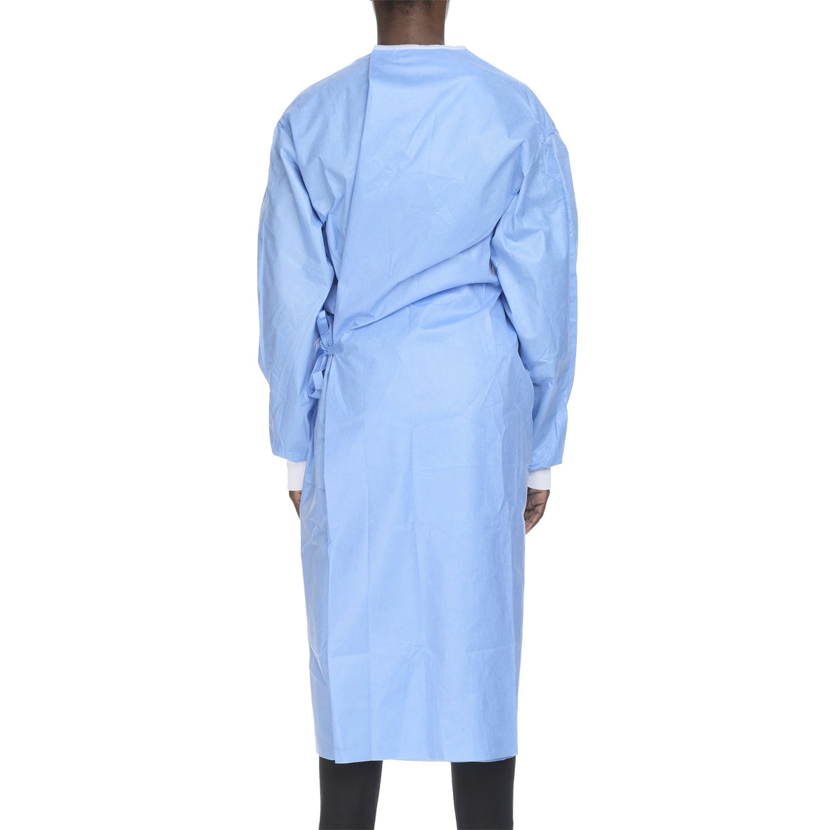 McKesson Non-Reinforced Surgical Gown with Towel-Non-Reinforced Surgical Gown with Towel McKesson Medium Blue Sterile AAMI Level 3 Disposable