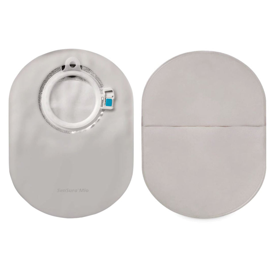SenSura Mio Two-Piece Closed End Opaque Filtered Ostomy Pouch, 50 mm Stoma-"Ostomy Pouch SenSura Mio Two-Piece System 8-1/4 Inch, Maxi Length Flat 50 mm Stoma Closed End"