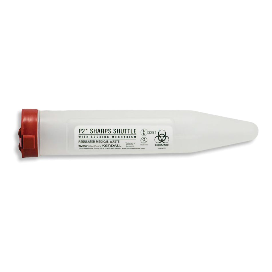 Sharps Dart Pocket Shuttle Sharps Container, 1-1/10 x 6-7/10 Inch-Portable Sharps Container Sharps Dart Translucent Base 6-7/10 L X 1-1/10 D Inch Vertical Entry 6 Needles