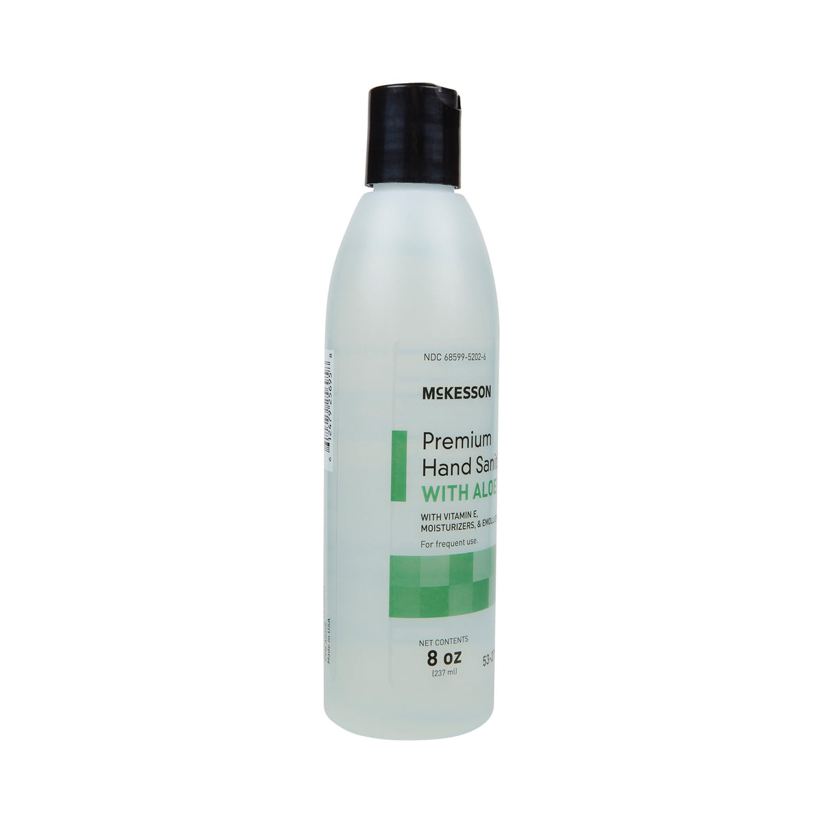 McKesson Premium Hand Sanitizer with Aloe, 8 oz.-Hand Sanitizer with Aloe McKesson Premium 8 oz. Ethyl Alcohol Gel Bottle