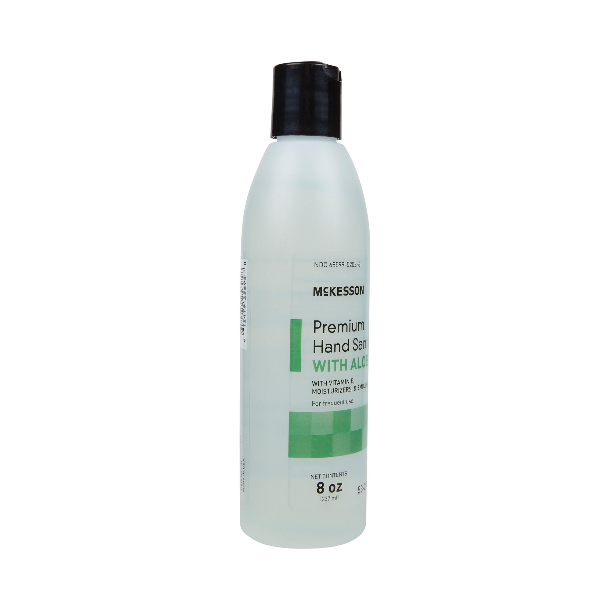 McKesson Premium Hand Sanitizer with Aloe, 8 oz.-Hand Sanitizer with Aloe McKesson Premium 8 oz. Ethyl Alcohol Gel Bottle