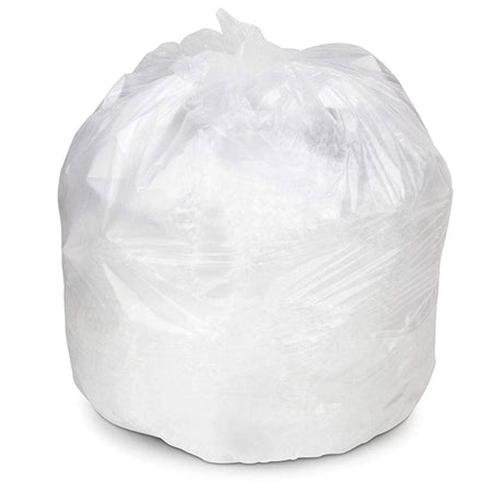 Colonial Bag Clear 15gal Medium Duty Trash Bag-Trash Bag Colonial Bag 15 gal. Clear HDPE 8 Mic. 24 X 33 Inch X-Seal Bottom Coreless Roll