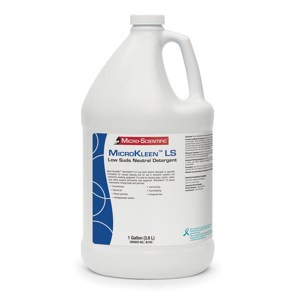 MicroKleen LS Neutral Instrument Detergent-Neutral Instrument Detergent MicroKleen LS Liquid Concentrate 1 gal. Jug Unscented