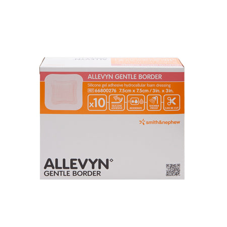 Allevyn Gentle Border Silicone Foam Dressing, 3 x 3 Inch - Wound Care>Advanced Wound Care>Foam Dressings - Smith & Nephew