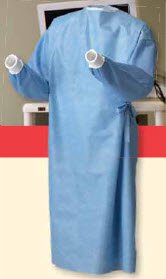 Astound Reinforced Surgical Gown-Non-Reinforced Surgical Gown with Towel Astound 3X-Large / X-Long Blue Sterile AAMI Level 3 Disposable