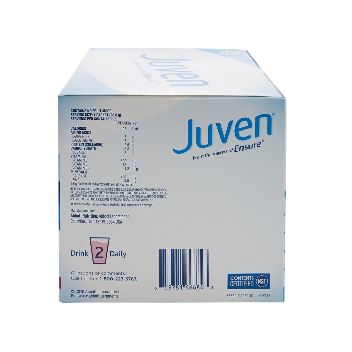 Juven Fruit Punch Therapeutic Nutrition Powder for Wound Healing-Oral Supplement Juven Fruit Punch Flavor Powder 1.01 oz. Individual Packet