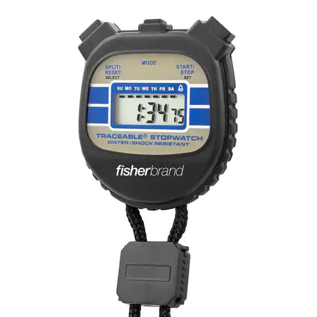 Traceable Digital Stopwatch-"Digital Stopwatch Shock Resistant, Water Resistant Traceable 24 Hours Digital Display"