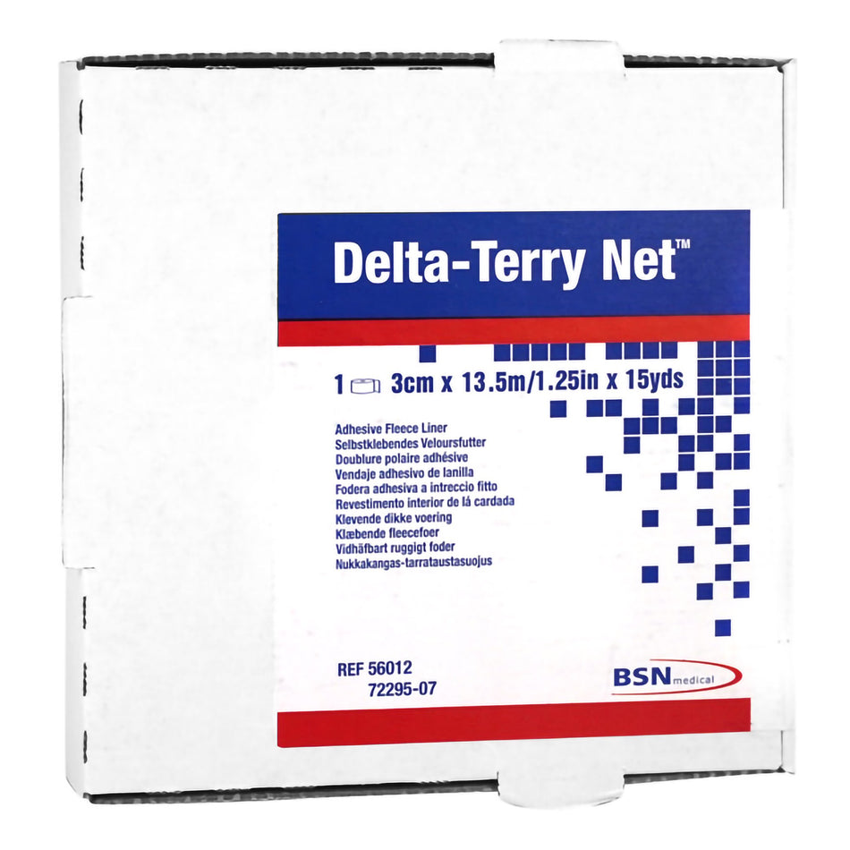 Delta Terry-Net Fleece Edger-Orthopedic Padding Roll Adhesive Delta Terry-Net 1.25 Inch X 15 Yard Fleece NonSterile