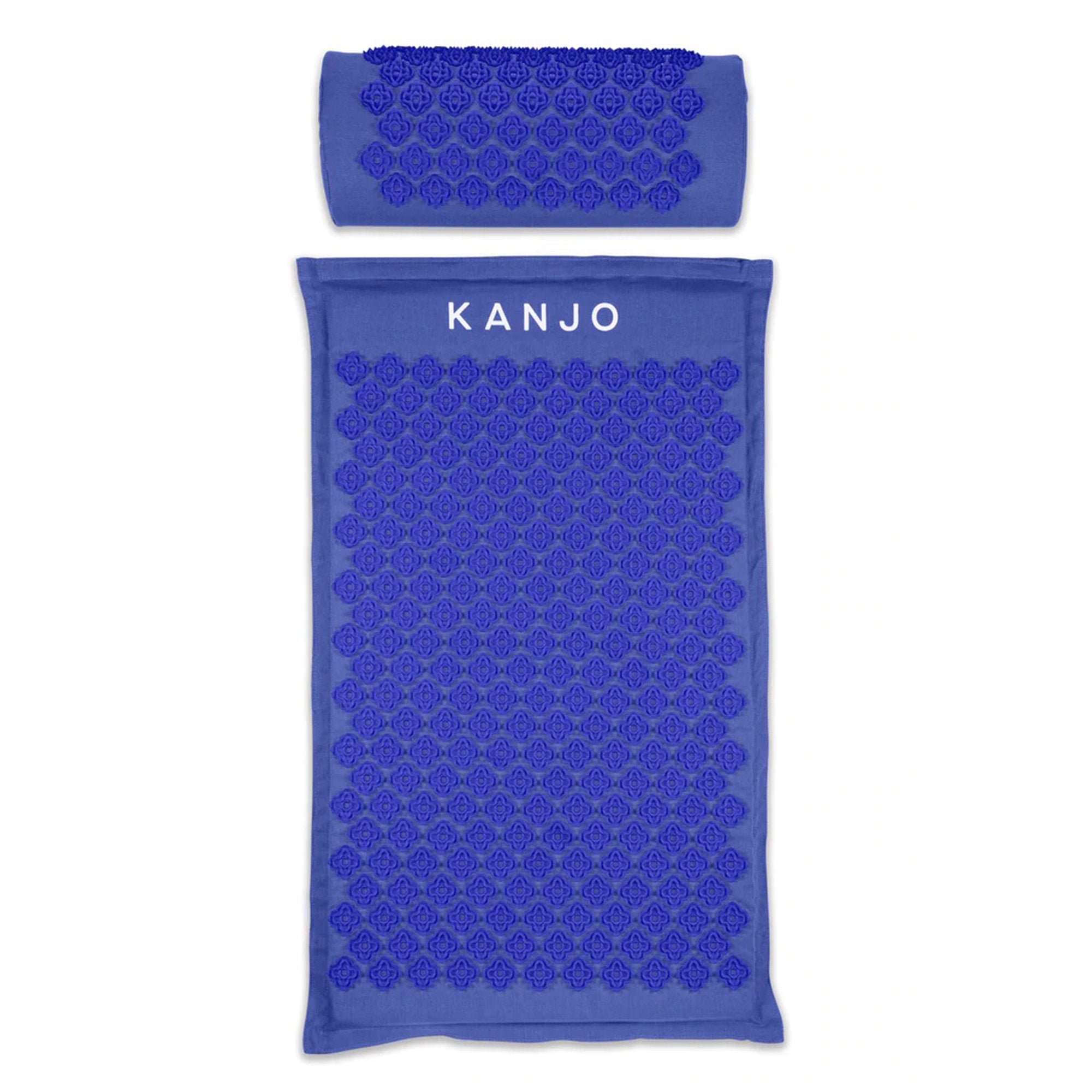 Kanjo Memory Foam Acupressure Mat Set, Blue-Acupressure Mat Set Kanjo Mat: 17 X 28 Inch / Pillow: 6 X 14 Inch