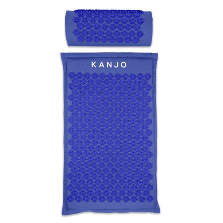 Kanjo Memory Foam Acupressure Mat Set, Blue-Acupressure Mat Set Kanjo Mat: 17 X 28 Inch / Pillow: 6 X 14 Inch
