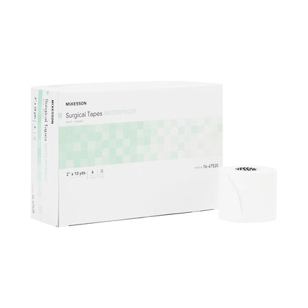 McKesson Adhesive Medical Tape, 2 Inch x 10 Yard, White-Waterproof Medical Tape McKesson White 2 Inch X 10 Yard Adhesive NonSterile