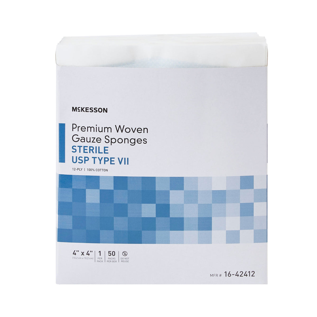 McKesson Sterile USP Type VII Gauze Sponge, 4 x 4 Inch, 12-Ply - Wound Care>General Wound Care>General Purpose Dressings>G...