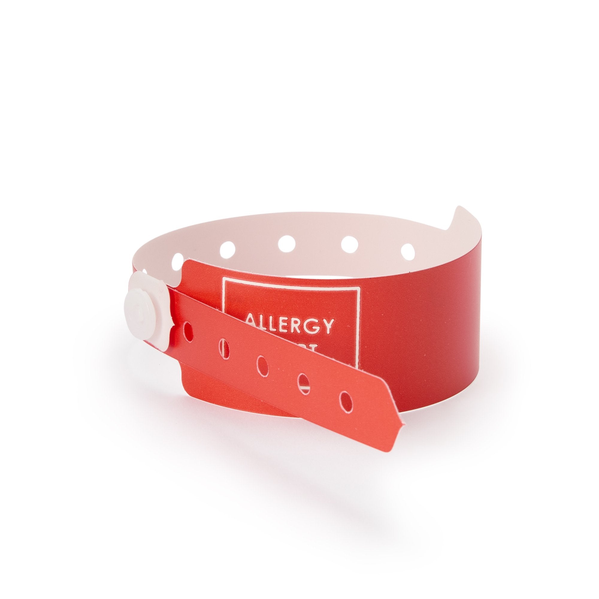 Sentry SuperBand Allergy Alert Identification Band, 11-1/2 Inch, Red-Identification Wristband Sentry SuperBand Alert Band Permanent Snap Allergy Alert