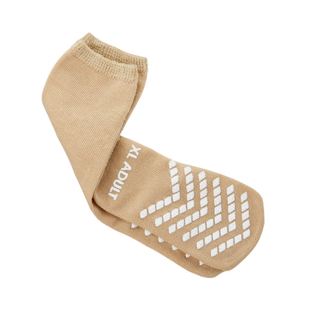 McKesson Single Tread Slipper Socks, X-Large, Tan-Slipper Socks McKesson Unisex Adult X-Large Single Tread Single Patient Use Tan