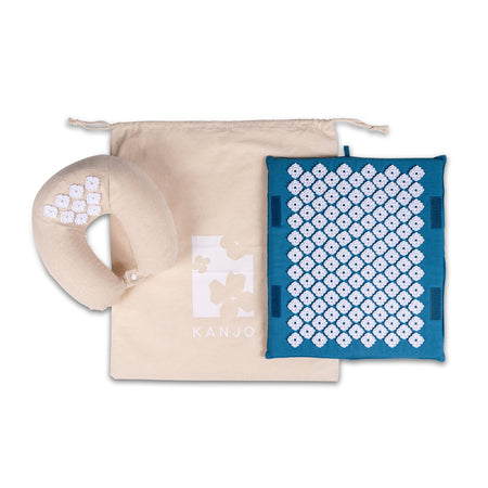 Kanjo Acupressure Travel Set-Acupressure Travel Set Kanjo Foot Mat: 1 X 14 X 16 Inch / Neck Pillow: 5 X 12 X 13 Inch