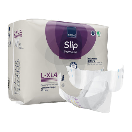Abena Slip Premium Flexi Fit Incontinence Briefs, L-XL4-Unisex Adult Incontinence Brief Abena Slip Flexi Fit Large / X-Large Disposable Heavy Absorbency