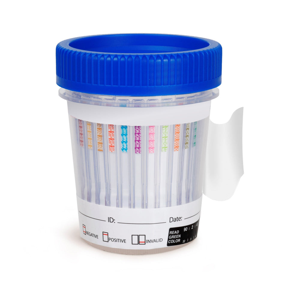 Healgen Scientific 12-Drug Panel Drugs of Abuse Test-"Drugs of Abuse Test Kit AMP, BAR, BUP, BZO, COC, mAMP/MET, MDMA, MOP, MTD, OXY, PCP, THC 25 Tests CLIA Waived"