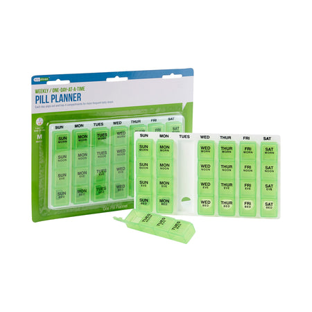 One-Day-At-A-Time Pill Organizer-Pill Organizer One-Day-At-A-Time Medium 7 Day 4 Dose