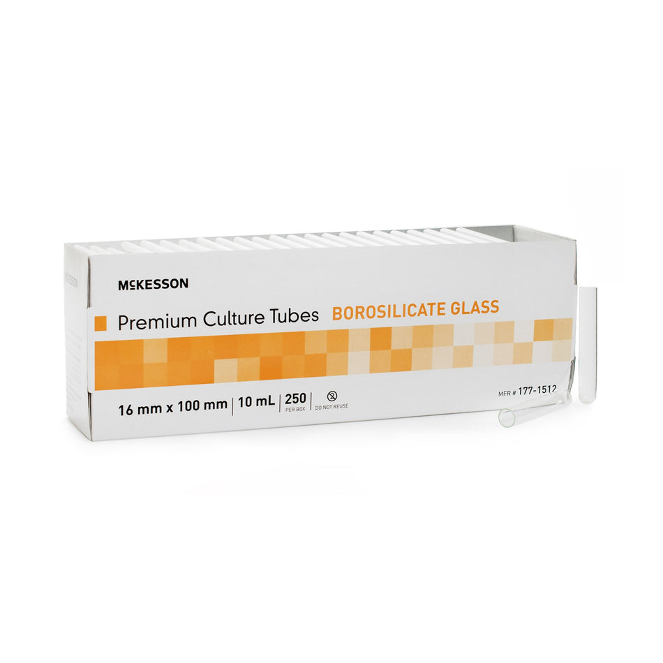 McKesson Plain Glass Test Tube, 10 mL, 16 x 100 mm - Clinical Laboratory>Laboratory Glassware and Plasticware>Tubes - McKe...