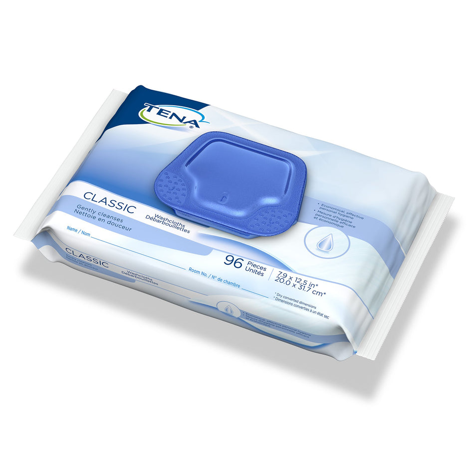Tena Scented Classic Washcloth, Soft Pack-Personal Cleansing Wipe TENA ProSkin Classic Soft Pack Scented 96 Count