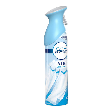 Febreze AIR Mist Air Freshener, Linen and Sky-Air Freshener Febreze AIR Liquid 8.8 oz. Can Linen and Sky Scent