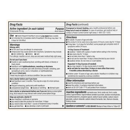 Foster & Thrive Omeprazole 20 mg Delayed Release Tablets-Antacid Foster & Thrive 20 mg Strength 20 mg Strength 42 per Box