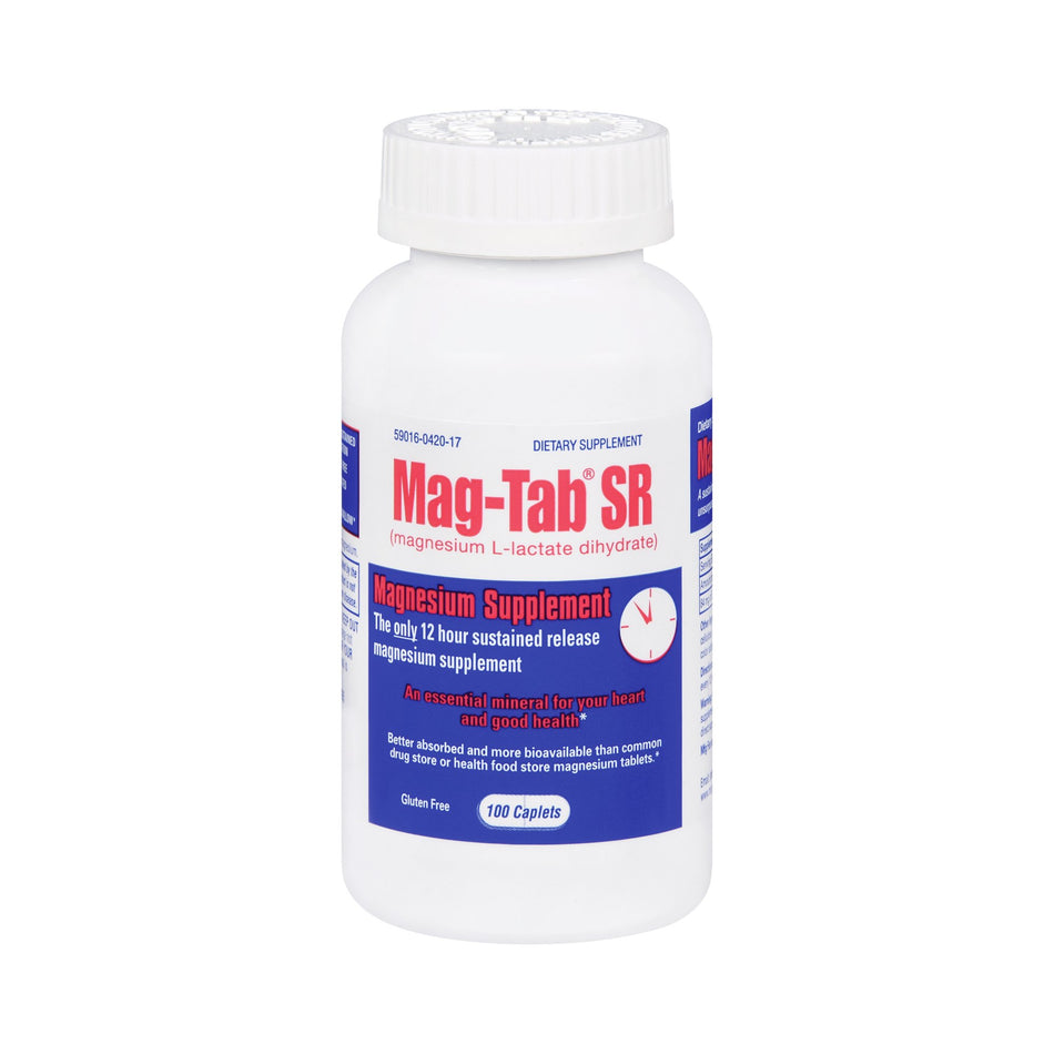 Mag-Tab SR Magnesium Mineral Supplement-Mineral Supplement Mag-Tab SR Magnesium 84 mg Strength Tablet 100 per Pack
