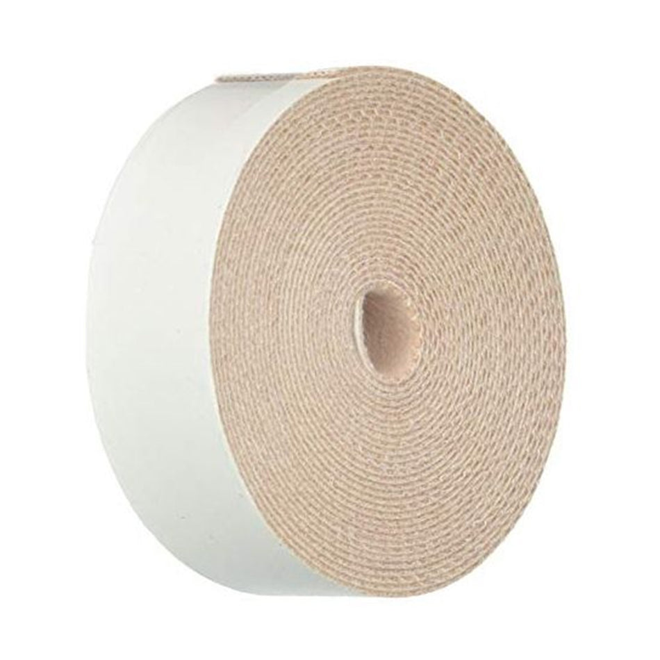 Rolyan Tan Cotton Adhesive Moleskin, 1 Inch x 5 Yard-Moleskin Rolyan