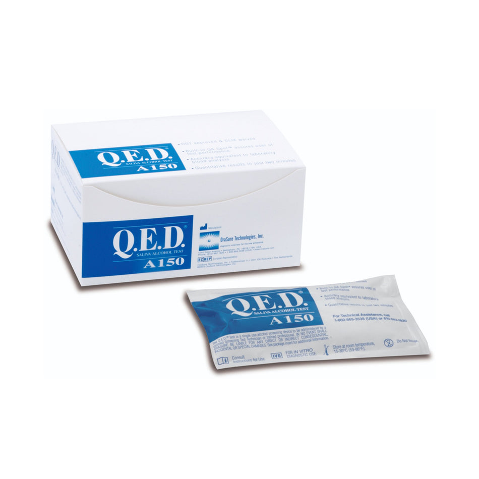 Q.E.D. Saliva Alcohol Test Rapid Test Kit-Drugs of Abuse Test Kit Q.E.D. Alcohol Screen 10 Tests CLIA Waived