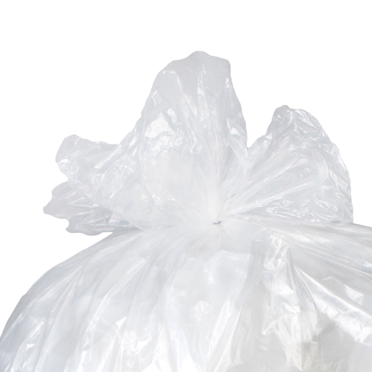 Colonial Bag Extra Heavy Duty Trash Bag, Clear, 45 gal.-Trash Bag Colonial Bag 45 gal. Clear HDPE 16 Mic. 40 X 48 Inch X-Seal Bottom Flat Pack