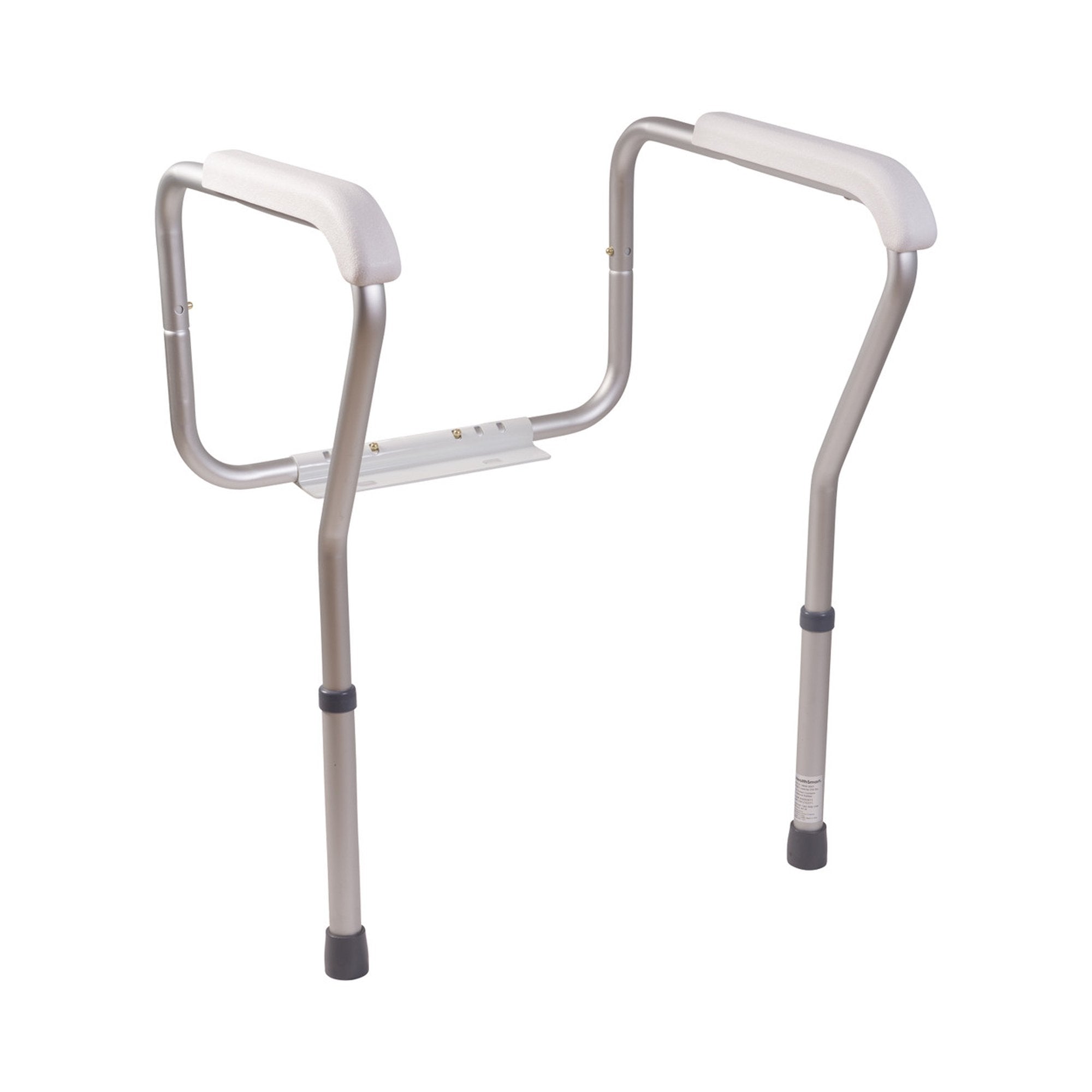 HealthSmart Toilet Safety Arms-Toilet Safety Rail HealthSmart White / Silver Aluminum