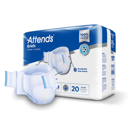 Attends® Extra Heavy Absorbency Briefs, Extra Large - Incontinence>Adult Briefs and Protective Undergarments - Attends Hea...