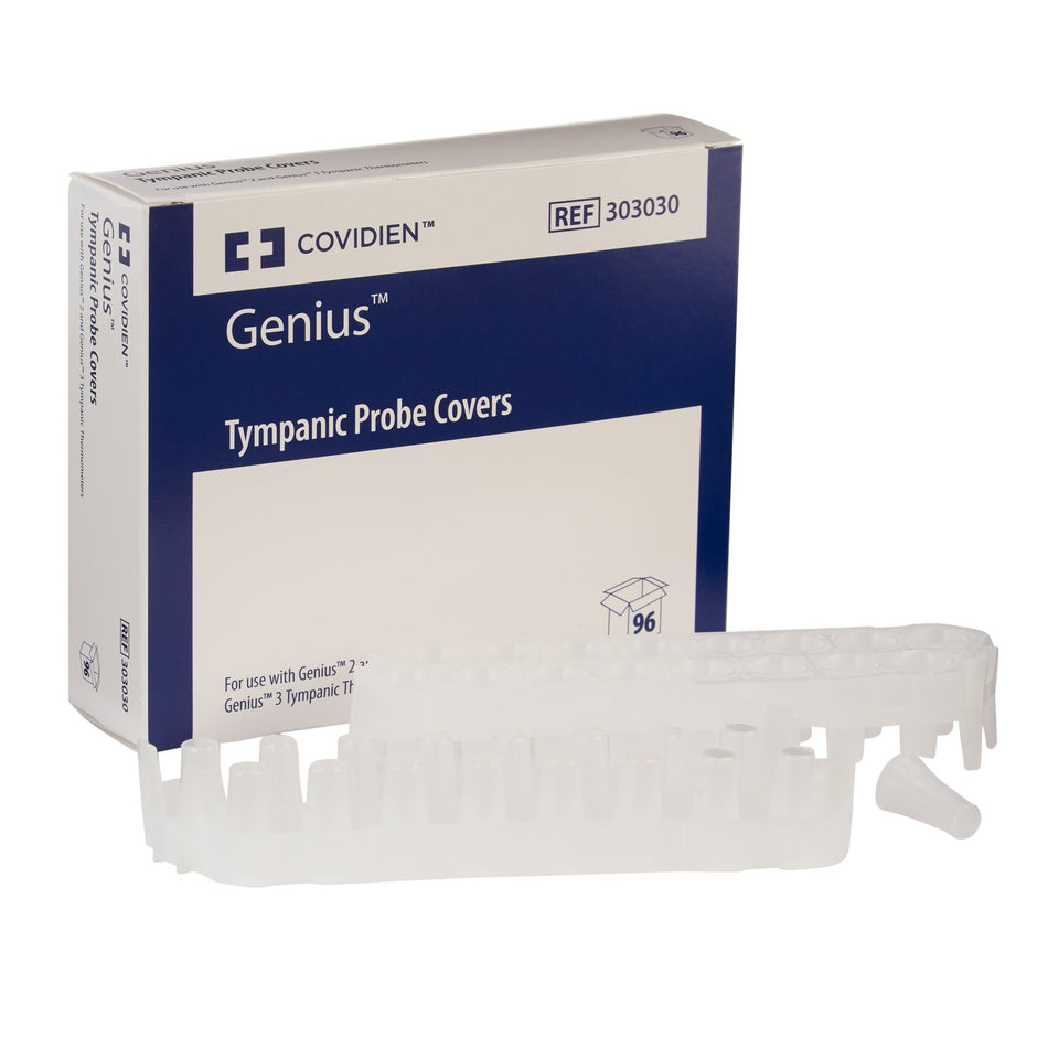 Covidien Genius 2 Tympanic Thermometer Probe Cover-Tympanic Thermometer Probe Cover Genius For use with Genius 2 Tympanic Thermometer 96 per Box
