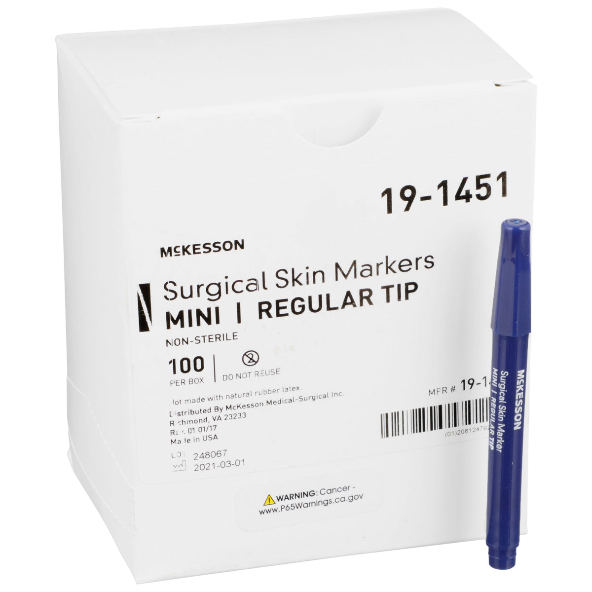 McKesson Surgical Skin Marker-Skin Marker McKesson Prep-Resistant Gentian Violet Ink NonSterile Mini Regular Tip