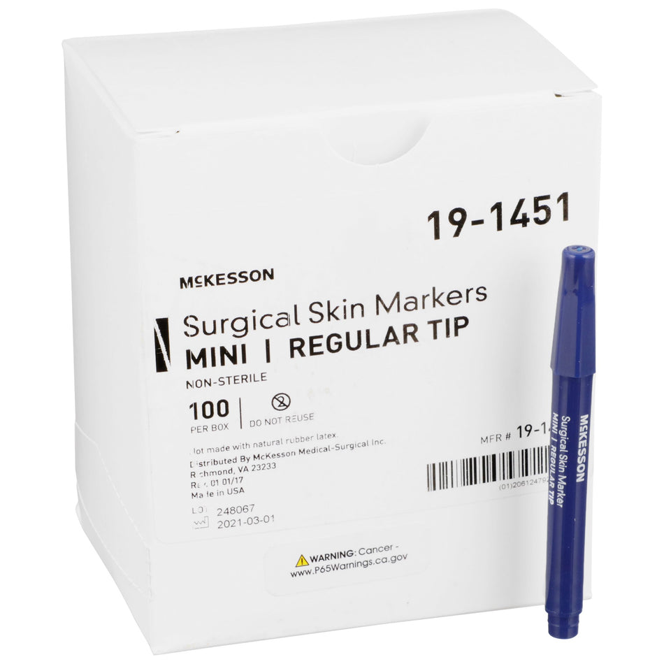 McKesson Surgical Skin Marker-Skin Marker McKesson Prep-Resistant Gentian Violet Ink NonSterile Mini Regular Tip